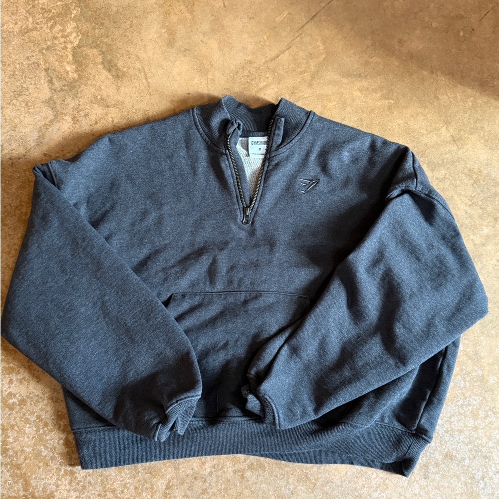 Gymshark 1/4 zip cropped sweatshirt